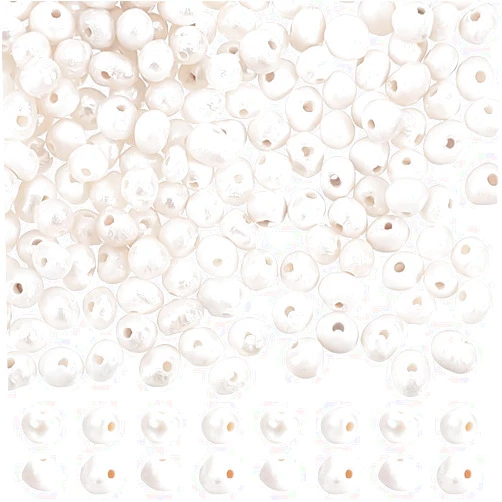 PH PandaHall 200pcs 2 Colors Freshwater Pearl Beads, 1.5~3mm Potato Shape Pearls Small Natural Pearls Loose Spacer Beads for Jewelry Making Beading Earrings Bracelets Necklaces Making DIY Crafts