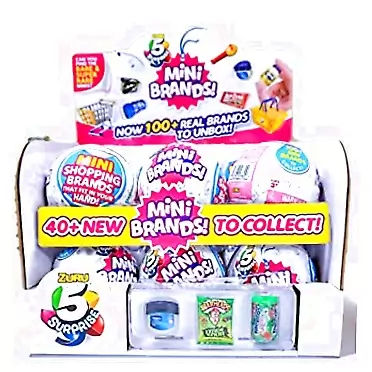 Everyday Stickers Zuru 5 Surprise Mini Brands Case of 12 Capsule Balls with Food Stickers