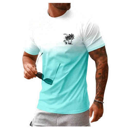 SOLY HUX Men's Short Sleeve Graphic Tees Summer Crewneck Top Shirt Beach Vacation T-Shirts