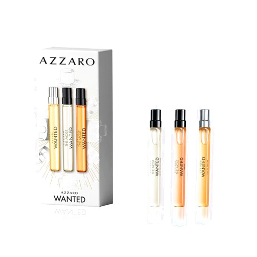 Azzaro The Most Wanted Men's Cologne Discovery Set - 3-Piece Fragrance Sample Kit Includes 3 Travel Size Sprays – The Most Wanted Eau de Parfum Intense, The Most Wanted Parfum, Wanted Eau de Parfum
