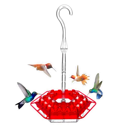 Maxcate Reservation Hummingbird Feeder,Keilani Dotmalls Windchime Hummingbird Feeder,Hummingbird Feeders for Outdoors Hanging Ant and Bee Proof,Easy to Clean and Refill (RED)