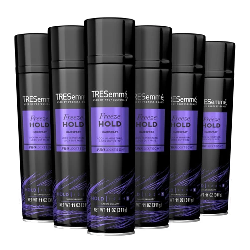 TRESemmé Freeze Hold Hairspray Pack of 6 for 24-Hour Frizz Control and All-Day Humidity Resistance 11 oz
