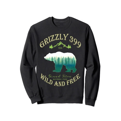 Queen Of The Teton Grizzly 399 Bear Wildlife Forest Preserve Sweatshirt