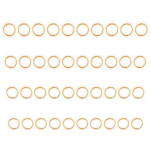 HarParBar 40Pcs Round Key Rings 30mm Gold Key Rings Hoops Stainless Steel Split Rings Key Chain Rings for Bags Accessory DIY Crafts Jewelry Making