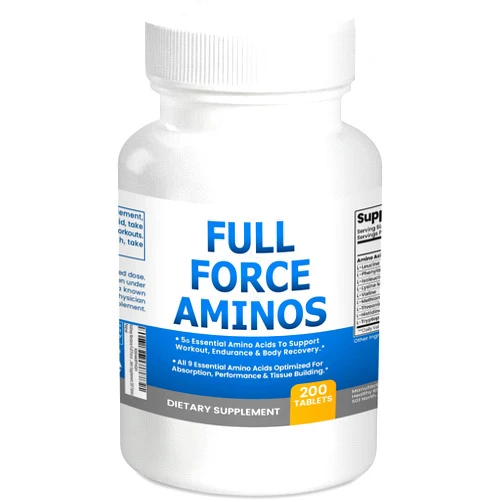 Kidney Restore Full Force Amino Acid Supplement, Tissue Building Essential Amino Acids for Workout Recovery. Amino Acids for Performance 5000mg 200 EAA BCAA Tablets