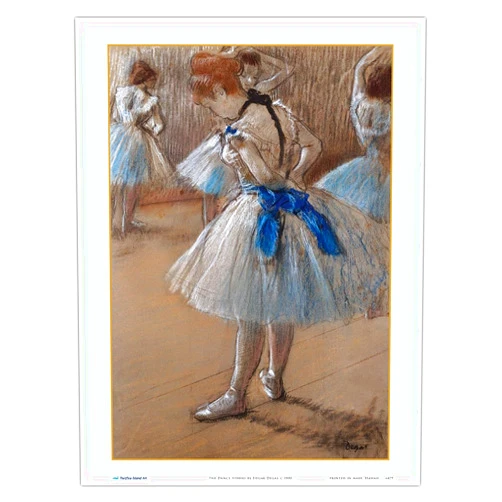 Pacifica Island Art The Dance Studio - From an Original Color Painting by Edgar Degas c.1880 - Master Art Print (Unframed) 9in x 12in