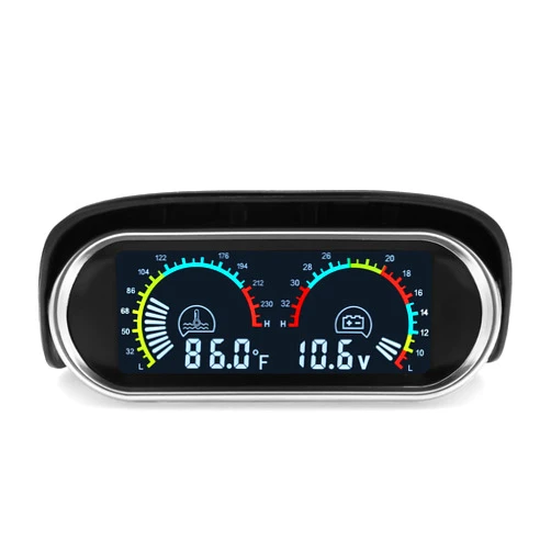 MAIMEIMI 2 in 1 Auto Gauge Set Water Temp Gauge and Voltmeter, 2