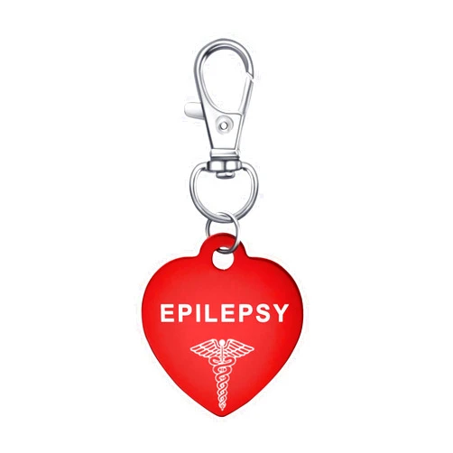 COMTRUDE Medical Alert Tag Keychain for Woman With Free Emergency Medic ID Dog Tag Charm Keychain for Bags Cloth Accessories