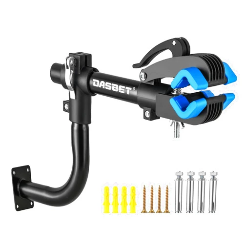 DASBET Bent Bike Repair Stand | Wall Mounted Bike Work Stand with Adjustable Clamp Bench Mount Bike Stand Bicycle Maintenance Rack Bike Clamp for Road Bike Mountain Bike