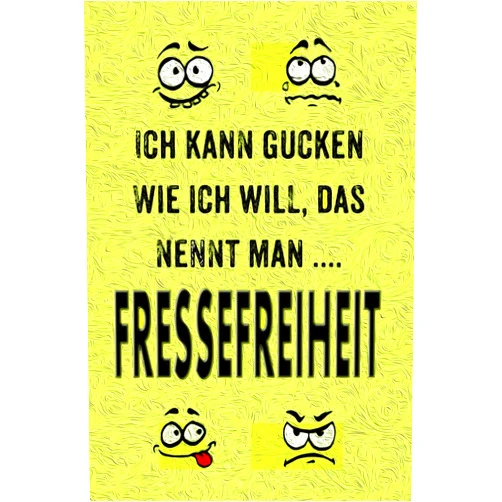 Voll Lustig Ich kann gucken wie ich will, das nennt man Fressefreiheit.: Lustige Sprüche - coole Sprüche - krasse Texte - guter Spruch - Notizbuch Tagebuch , ... Geschenk für .... (German Edition)