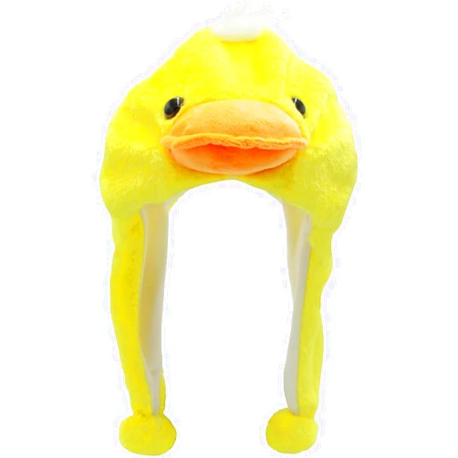Veryrich Plush Hats, Super Soft Warm Hat Animal Hats, Funny Hat, Cozy Winter Hat Novelty Party Cap for Kids Girls Boys - One Size (Duck Hat)
