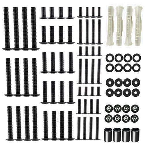 ELIVED Universal TV Mounting Hardware Kit, Fits TVs up to 80 Inch, Includes M4 M5 M6 M8 Screws, Washers, Spacers and Concrete Wall Anchors, Compatible for Most Flat/Curved TV/Monitor Mount. YD1013