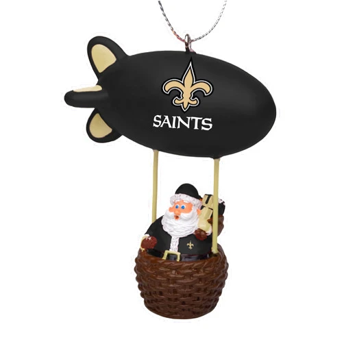 foco NFL Santa Blimp Hanging Tree Holiday Ornament