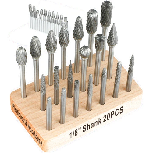 Mars-Rock Tungsten Carbide Burr Set Compatible with Dremel 1/8