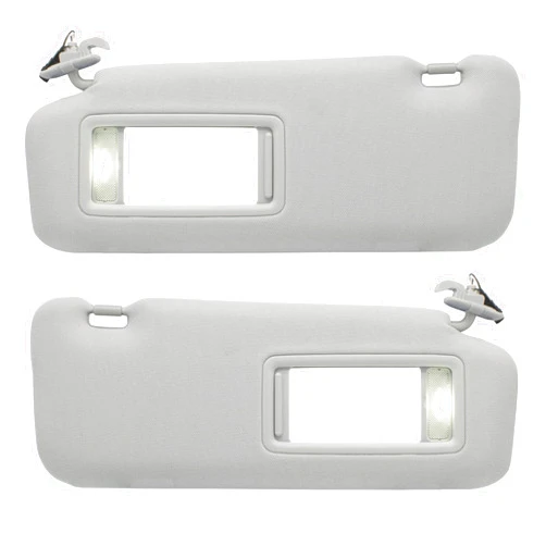 CRAZYPARTS Driver Left & Passenger Right Sun Visor Compatible with Mazda CX-9 2010-2015 Replaces# TD11-69-320C-75 TD12-69-320C-75 TD11-69-270B-75 TD12-69-270B-75 Color:Gray