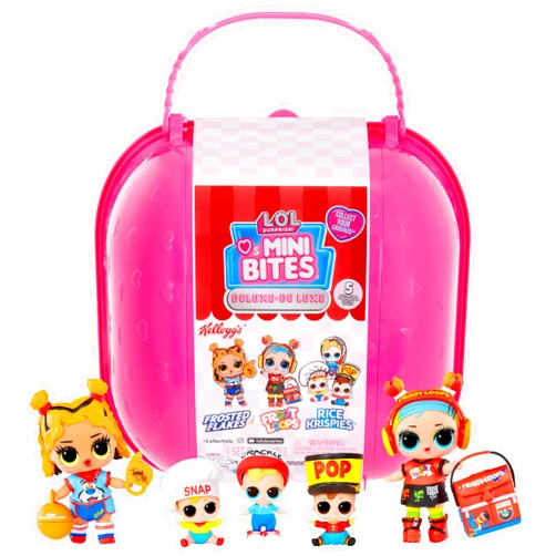 L.O.L. Surprise! Loves Mini Sweets S3 Deluxe- Kellogg's with 4 Dolls, Accessories, Limited Edition Dolls, Candy and Cereal Theme, Kellogg’s Theme, Collectible Dolls- Great Gift for Girls Age 4+