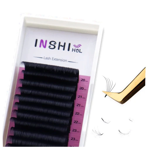 INSHIHOL Lash Extensions 0.05 CC Curl 20-25mm Volume Lash Extensions，Easy Fan Volume Lashes Eyelash Extensions Rapid Blooming Eyelashes