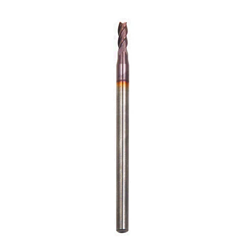 Yeahfits Yearfits 1/16 Blade x 1/8 Shank x 2'',Solid Micro Carbide,4 Flute,Square Nose End Mill,TiAlN Coated,CNC Router Bits Cutter Milling Tools (used for steel, 1/16)