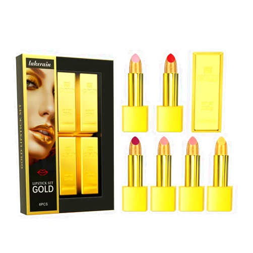 Iakerain Velvet Matte Glitter Lipstick Set - Women's Christmas Gifts with Long-lasting Waterproof Lipstains and Moisturizing Formula, Sexy Red Lips - Makeup Essential for Women, Pigmented