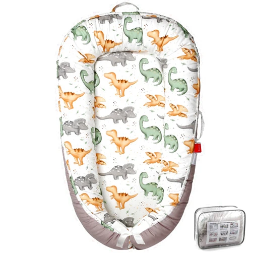 BUTOA Baby Lounger - Breathable & Soft Baby Nest, Portable and Lightweight Tummy Time Lounger for Home and Travel, Ideal Newborn Babies Essentials Baby Shower Gifts