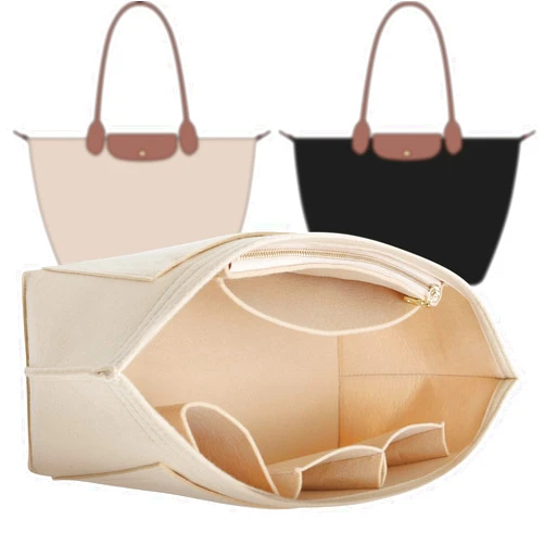 Doxo Lv Neverfull MM Insert and Long Champ Large Insert(Beige)
