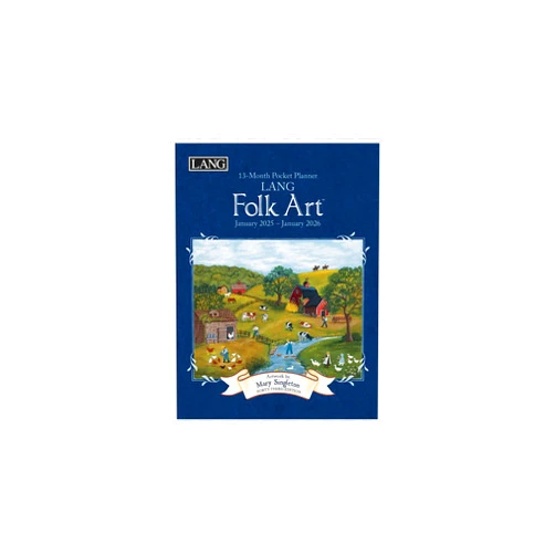 Lang, LANG Folk Art 2025 Monthly Pocket Planner by Mary Singleton