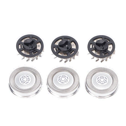 Dioche Electric Shaver Accessories Replacement 3pcs Shaver Replacement Blades Stainless Steel Razor Cutter Head for Philips S3000 S3102