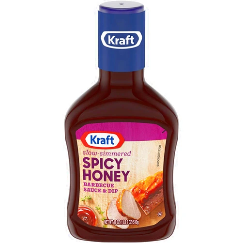 Kraft, BBQ Sauce, Spicy Honey, 18oz Bottle (Pack of 3)