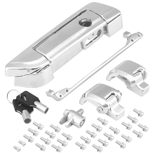 NOVALLA Tour Pak Pack Trunk Lid Latch with Keys Fit for Harley Touring Road King Road Glide Street Glide Electra Glide Ultra-Classic 2014-2024 (Chrome)
