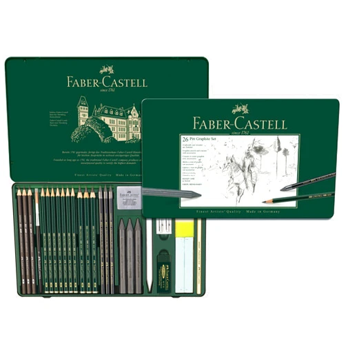 Faber-Castell 26 Piece Pitt Graphite Tin Set
