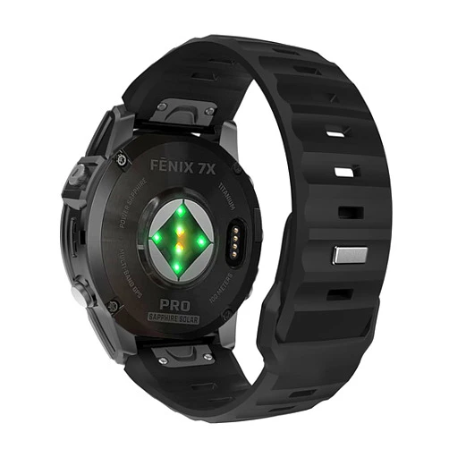 TiMOVO 26mm Easy-fit Band Compatible with Garmin Fenix 7X Pro/Fenix 7X/6X, Soft Silicone Replacement Watch Strap fit Fenix 6X Pro/Fenix 5X/Fenix 5X Plus/Fenix 3/Descent Descent MK2i Smartwatch