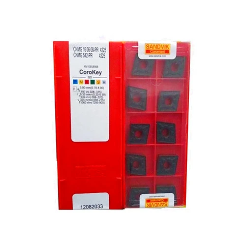 HOOGUU Sandvik Coromant 100% Original CNMG CNMG12 CNMG 12 04 08-PR 4225 CNMG120408-PR 4225 Medium Finishing Carbide Turning Inserts TurningTools