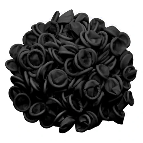 WANBAO 400 Pcs Latex Finger Cots Disposable Fingertips Protective Finger Cots for Electronic Repair, Handmade, Industrial Apply, Black