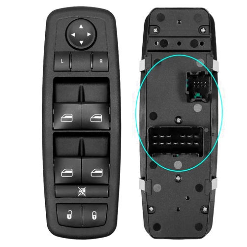 SKCEIDA Master Power Window Control Switch for 2013 2014 2015 2016 Dodge Dart, 15-16 Chrysler 200 68271203AB 56046568AC 56046553AB, 8+13 Pins, Front Left Driver Side Door Lock Window Controller