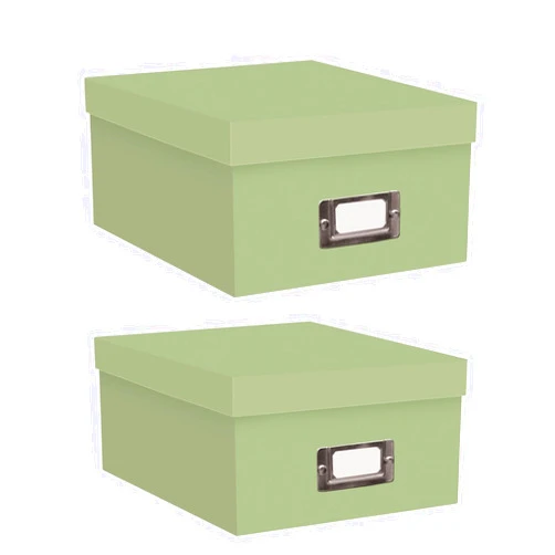 Pioneer Photo Albums Photo Storage Box (Sage Green/Two Count)