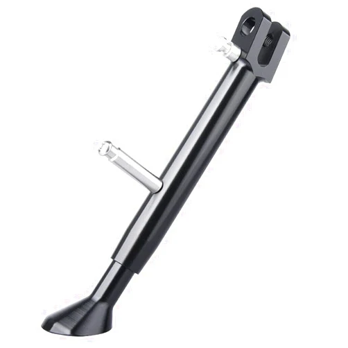 Motobiker Adjustable Aluminium Side Kick Stand Kickstand Compatible with KAWASAKI EX250 2008-2012 Black