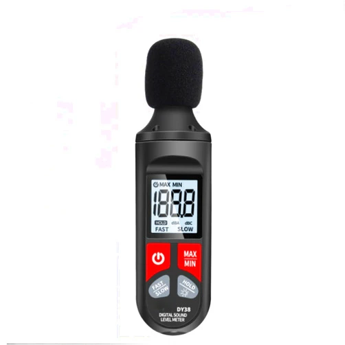 CORSTAE Decibel Meter - Accurate Sound Decibel Meter 30dB to 130dB, Portable Digital DB Meter with LCD Backlit Display, Fast/Slow Response, Maximum/Minimum Sound Level Meter for Home, Office, and Industry
