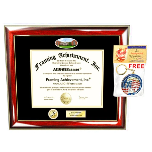AllGiftFrames UMUC Diploma Frame Campus Picture University of Maryland University College Global Campus Engraved UMGC Degree Frame Choice Insignia Certificate Framing Graduation Gift Plaque College