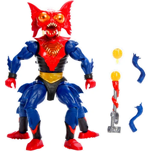 Masters of The Universe Masterverse Action Figure New Eternia Mantenna, 7 Inch Motu Toy, 30 Points Articulation, Pop Out Eye Extenders & Blaster