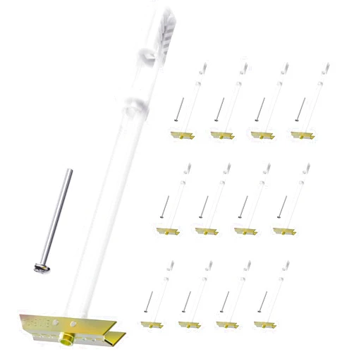 PRLF Drywall Anchor with Included Bolts for 3/16”-24, Heavy Duty Hollow Drywall Anchors for TV Mounting Kit, Stainless Steel Hollow Wall Anchors Holds up to 240lbs Each in 1/2” Drywall, 12 Packs