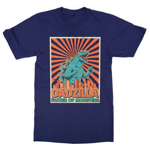 SWEET LEMONS Dadzilla Funny Father of Monsters Daddy Fathers Day Unisex T-Shirt