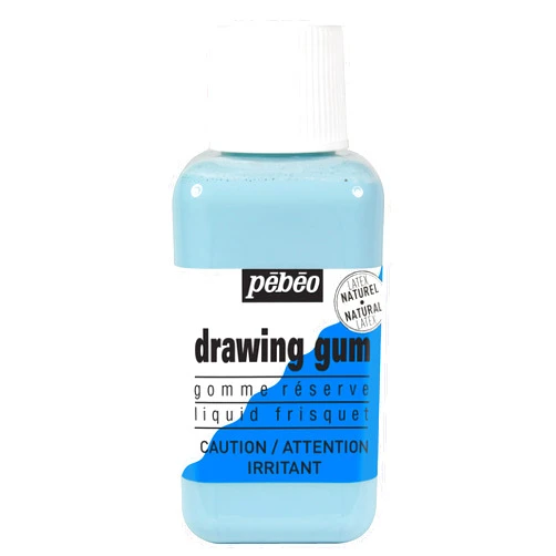 Pebeo Easy Peel Liquid Latex Masking Fluid - Drawing Gum - Dries Quickly - For Ink - Watercolor - Gouache Painting & Illustration - Fine Arts & Crafts Supplies - 250ml Bottle