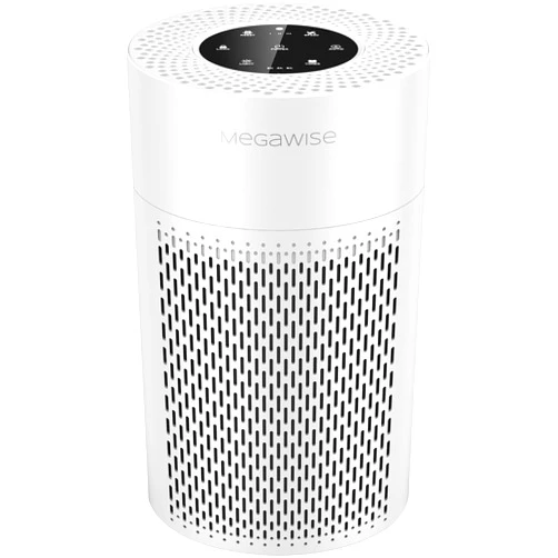 MEGAWISE 2025 Updated Version Smart Air Purifier for Home Large Room up to 1076ft², H13 True HEPA Filter with Smart Air Quality Sensor, Sleep Mode, Quiet for Smoke, Pets Hair, Odors, White