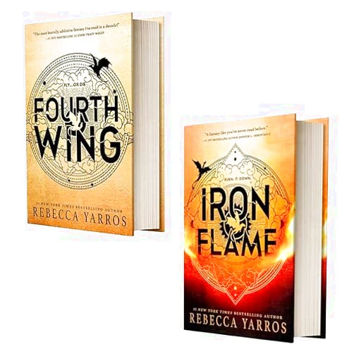 By Rebecca Yarros (Author) The Empyrean Series 2 Books Collection Set By Rebecca Yarros (Fourth Wing, Iron Flame)
