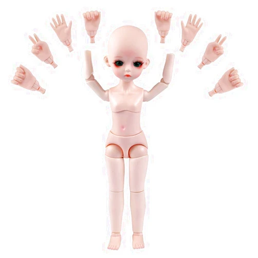 UCanaan Customized 1/6 BJD Doll 12 Inch Ball Jointed Dolls + Basic Makeup + Different Hands Best Gitfs for Girls Christmas Birthday