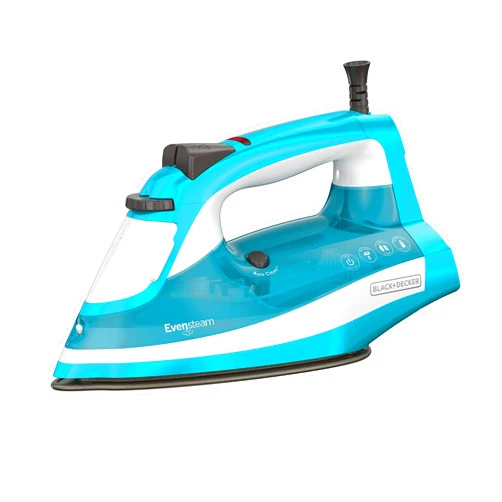 BLACK+DECKER IR16X One-Step Garment Steam Iron with Stainless Nonstick Soleplate, One Size, Turquoise