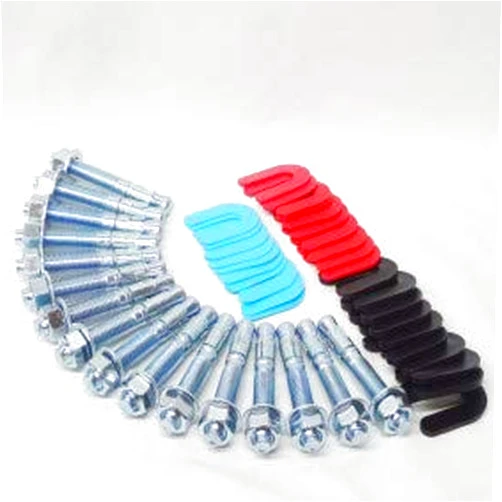 Chimoo Lift install Kit fits Rotary Lift - 16 Wedge Anchor Bolts & 30 pack installation shim pack
