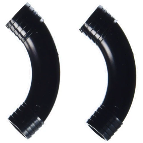 Fluval Rigid Hose Elbow for Canister Filter, 14-Millimeter, Gray, 2-Pack