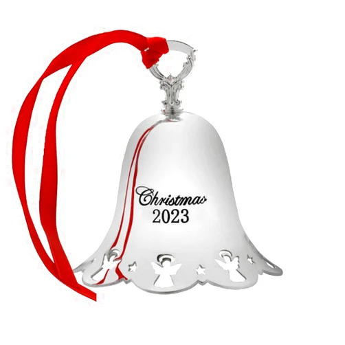 Towle 2023 Silver Plated Pierced Bell Ornament, 44th Edition