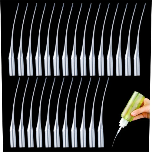 Cobee 200 Pcs Micro Glue Tips, Plastic CA Glue Head Extender, Precision Applicator for Arts & Crafts, Lab Dispensing, Adhesive Dispensers (7CM)